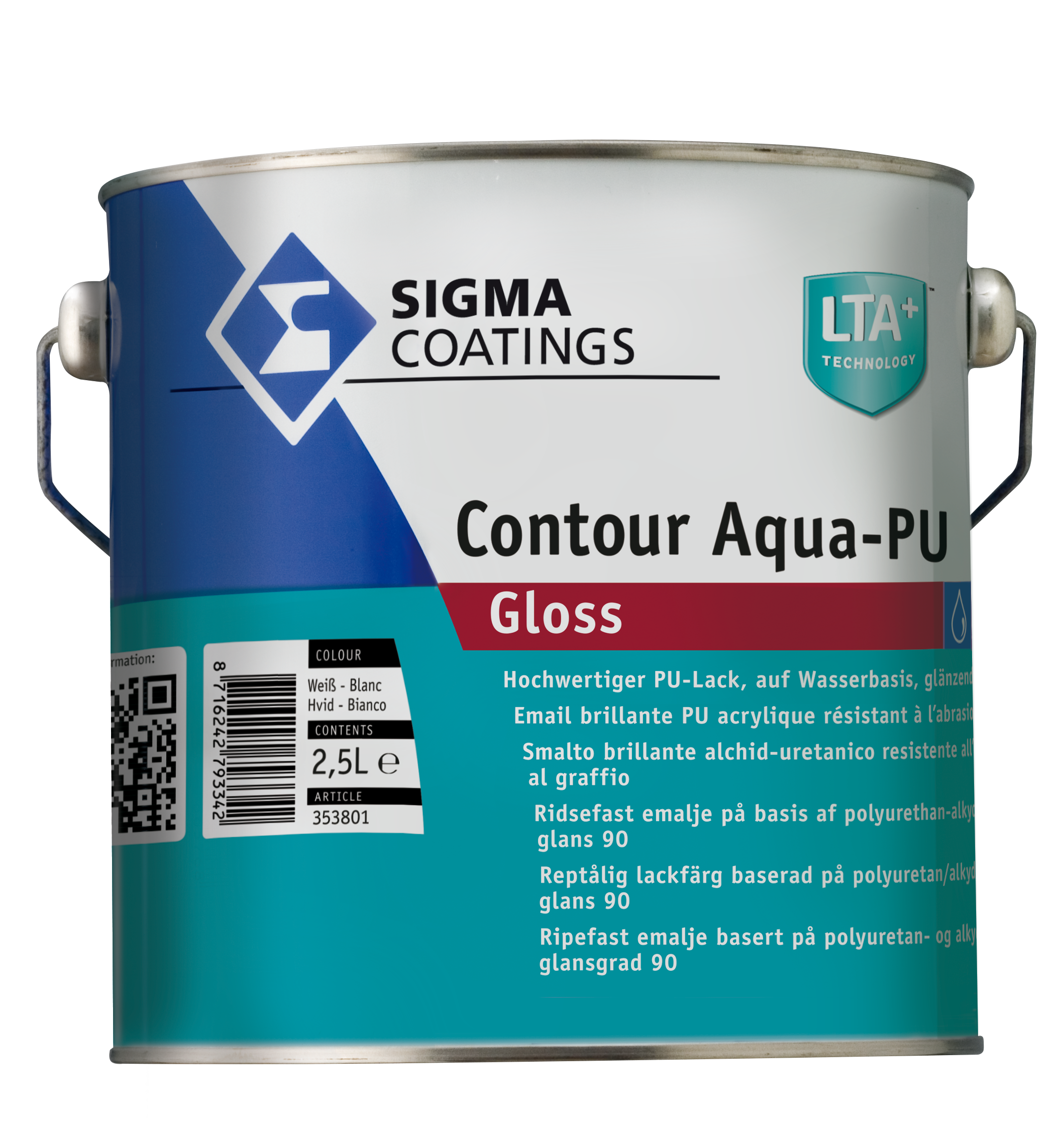 Sigma Coatings | Trä & Metall | Contour Aqua-PU Gloss | Lackfärg